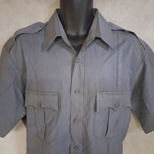 Law Pro Police Sherriff Shirt Men's XL Regular Gray Short Sleeve Law Enforcement